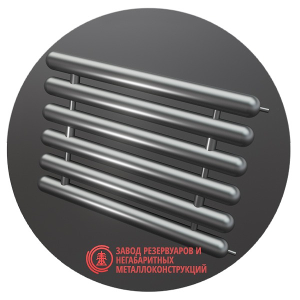 Регистры отопления шестирядные РСЭ-6x219x5.0-8000 мм