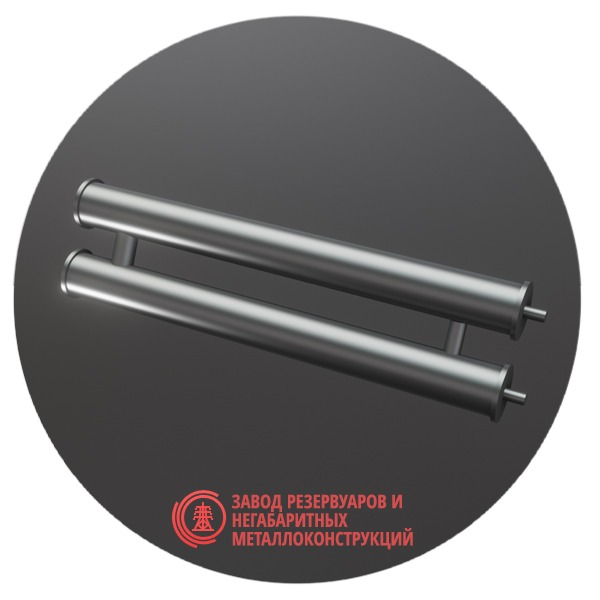 Регистры отопления двухрядные РСП-2x159x4.0-2000 мм