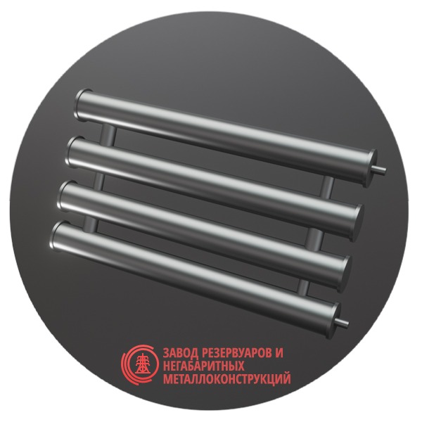 Регистры отопления четырехрядные РСП-4x76x2.5-4000 мм