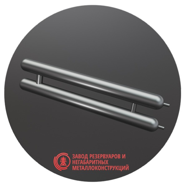 Регистры отопления двухрядные РСЭ-2x114x4.0-7000 мм