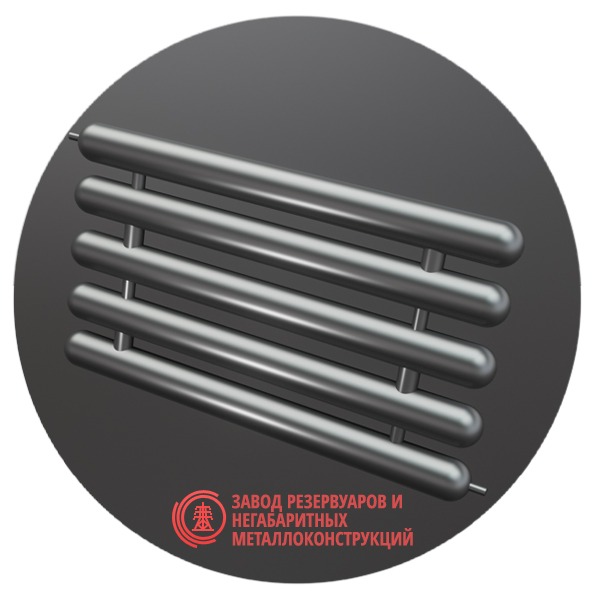 Регистры отопления пятирядные РСЭ-5x133x4.0-8000 мм