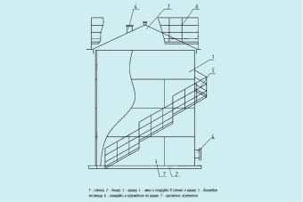 Чертеж Резервуар вертикальный РВС 100 м3